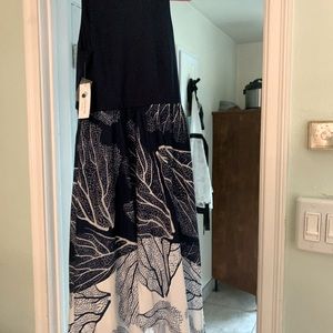 Seashell Navy Maxi Dress